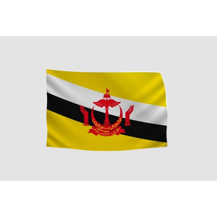 Brunei Flag Style 19 Sticker - DecalsHouse