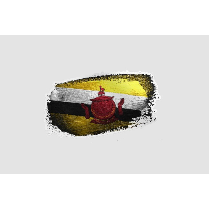 Brunei Flag Style 20 Sticker - DecalsHouse
