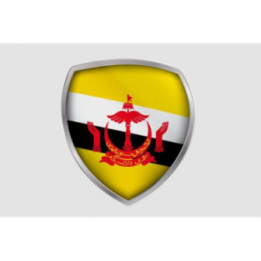 Brunei Flag Style 4 Sticker - DecalsHouse