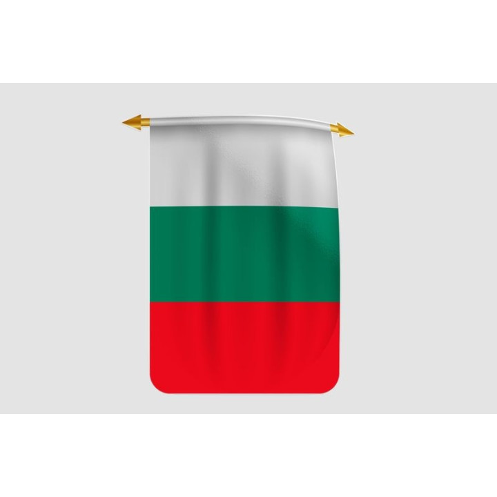 Bulgaria Flag Style 12 Sticker - DecalsHouse