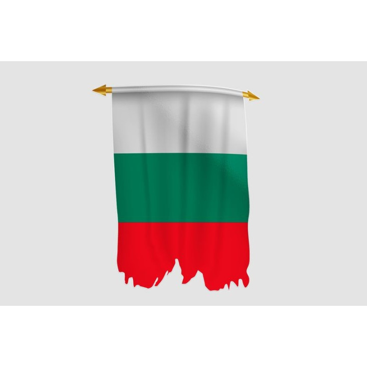 Bulgaria Flag Style 13 Sticker - DecalsHouse