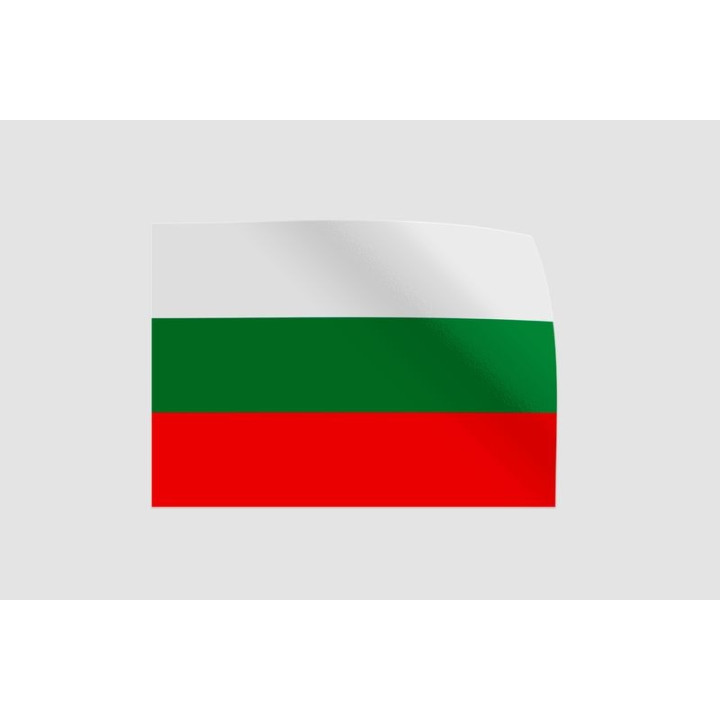 Bulgaria Flag Style 2 Sticker - DecalsHouse