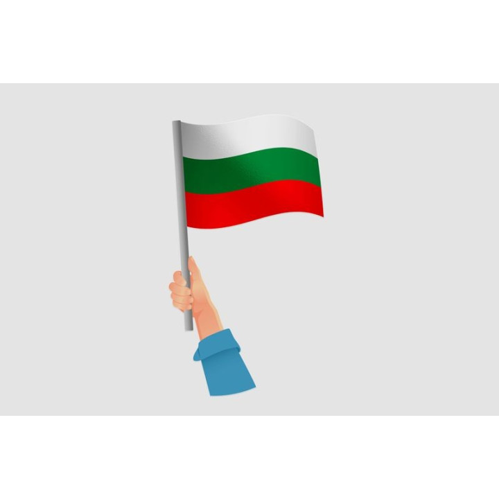 Bulgaria Flag Style 3 Sticker - DecalsHouse