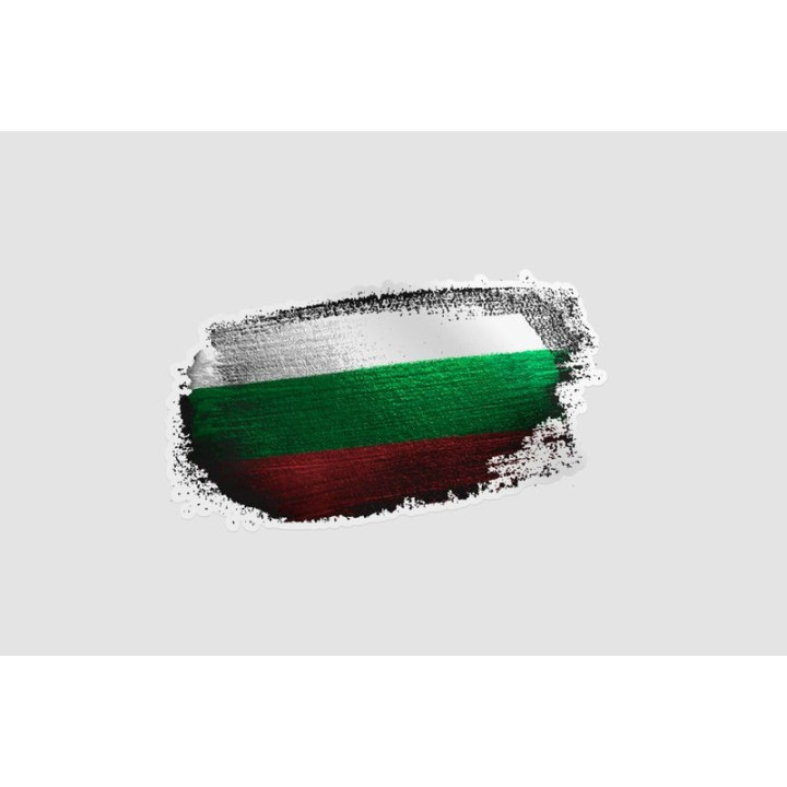 Bulgaria Flag Style 6 Sticker - DecalsHouse