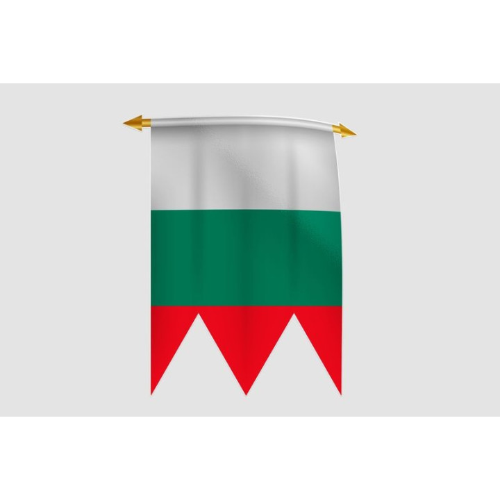 Bulgaria Flag Style 9 Sticker - DecalsHouse