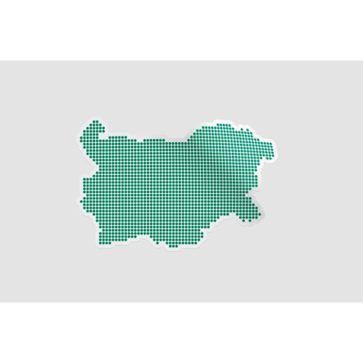 Bulgaria Map Style 4 Sticker - DecalsHouse