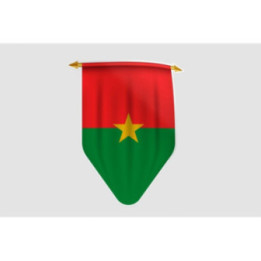 Burkina Faso Flag Style 13 Sticker - DecalsHouse