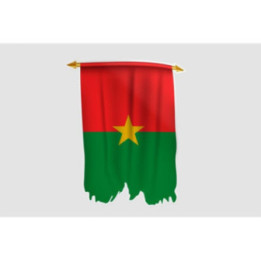 Burkina Faso Flag Style 17 Sticker - DecalsHouse