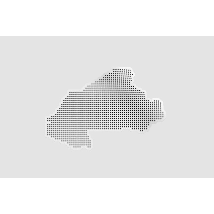 Burkina Faso Map Style 4 Sticker - DecalsHouse