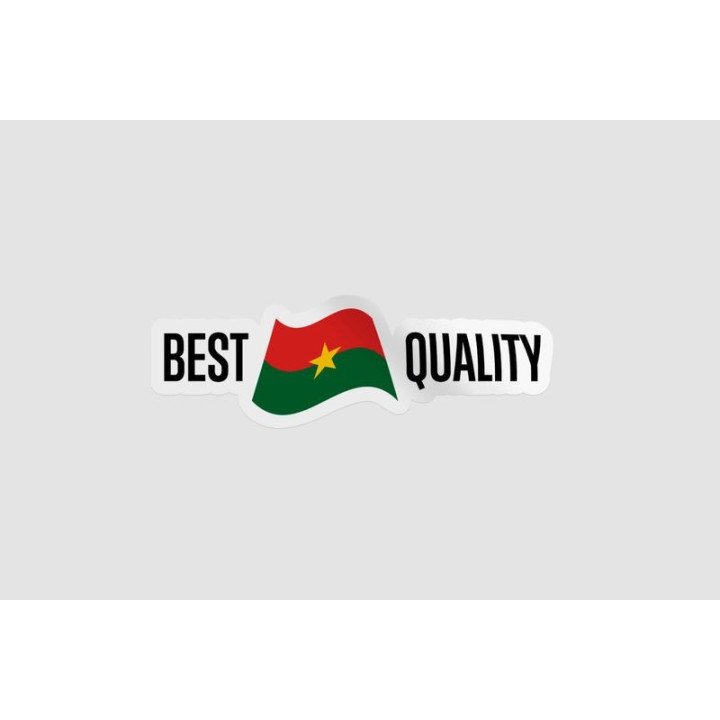 Burkina Faso Quality Label Sticker - DecalsHouse