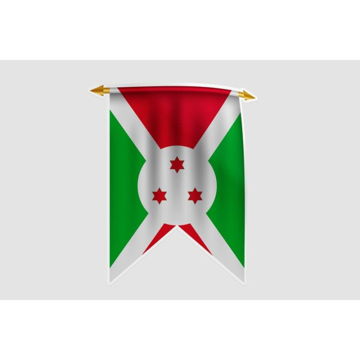 Burundi Flag Style 11 Sticker - DecalsHouse