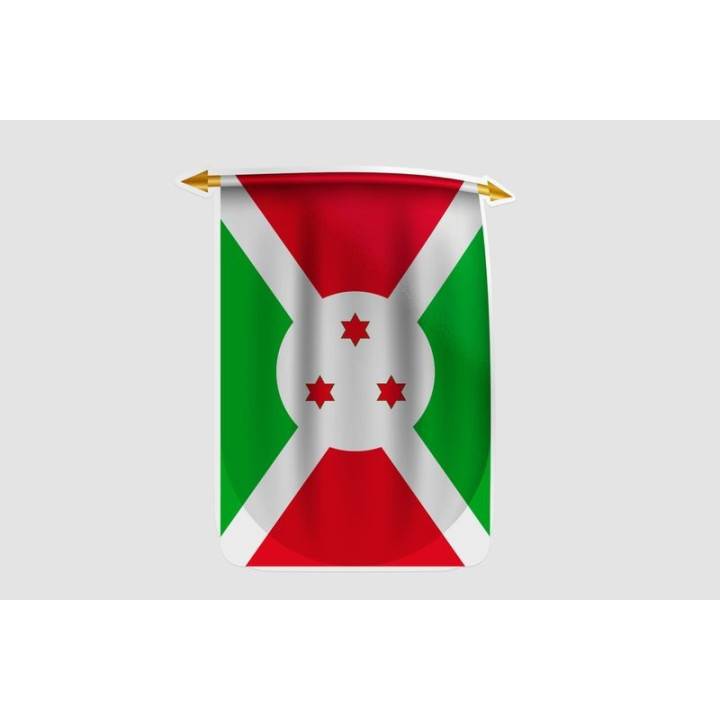 Burundi Flag Style 16 Sticker - DecalsHouse