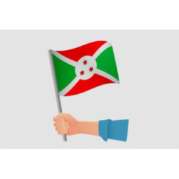 Burundi Flag Style 8 Sticker - DecalsHouse