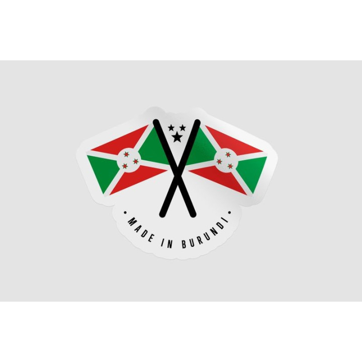 Burundi Quality Label Style 2 Sticker - DecalsHouse