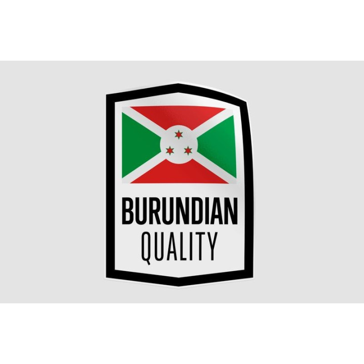 Burundi Quality Label Style 3 Sticker - DecalsHouse