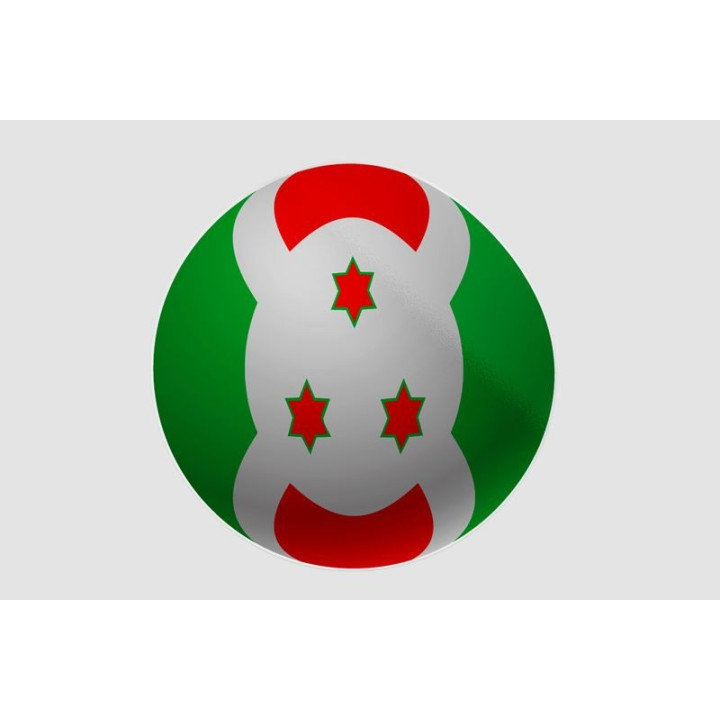 Burundi Round Flag Sticker - DecalsHouse