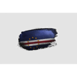 Cabo Verde Flag Style 2 Sticker - DecalsHouse