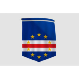 Cabo Verde Flag Style 3 Sticker - DecalsHouse