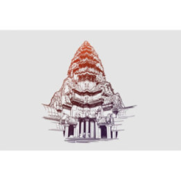 Cambodia Angkor Wat Temple Sticker - DecalsHouse