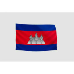Cambodia Flag Style 6 Sticker - DecalsHouse