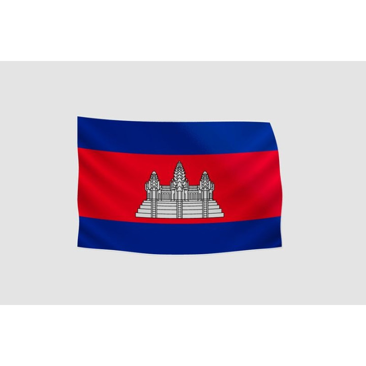 Cambodia Flag Style 6 Sticker - DecalsHouse