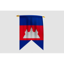 Cambodia Flag Style 8 Sticker - DecalsHouse
