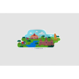 Cambodia Style 2 Sticker - DecalsHouse