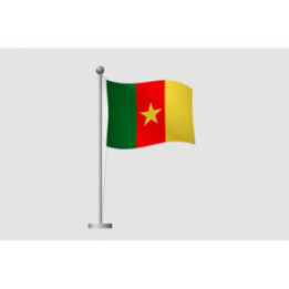 Cameroon Flag Style 11 Sticker - DecalsHouse