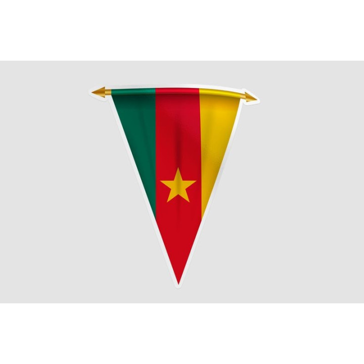 Cameroon Flag Style 22 Sticker - DecalsHouse