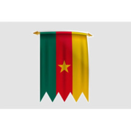 Cameroon Flag Style 24 Sticker - DecalsHouse