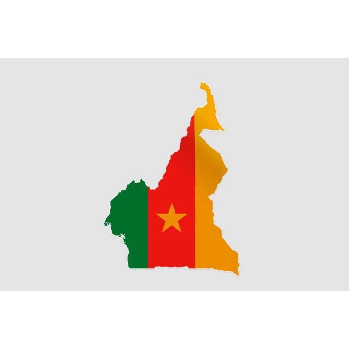 Cameroon Map Sticker - DecalsHouse