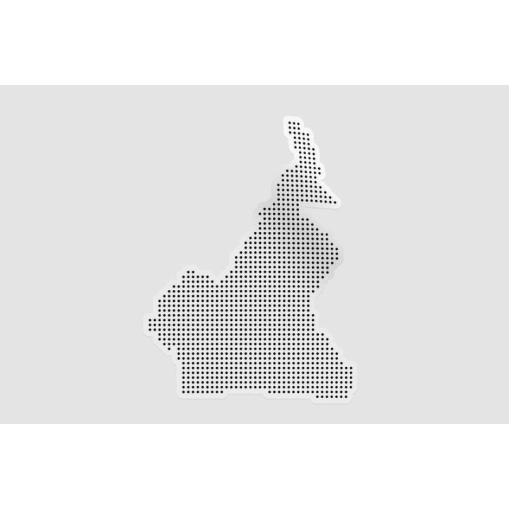 Cameroon Map Style 3 Sticker - DecalsHouse