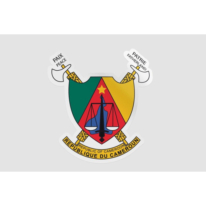 Cameroon National Emblem Sticker - DecalsHouse