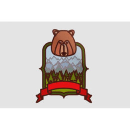Canada Beaver Style 3 Sticker - DecalsHouse