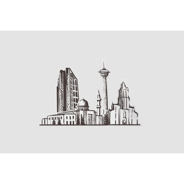 Canada Calgary Landmark Sticker - DecalsHouse