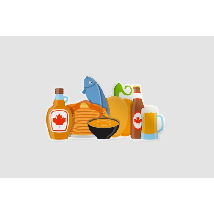 Canada Cuisine Sticker - DecalsHouse