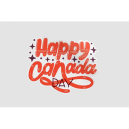 Canada Day Lettering Style 2 Sticker - DecalsHouse