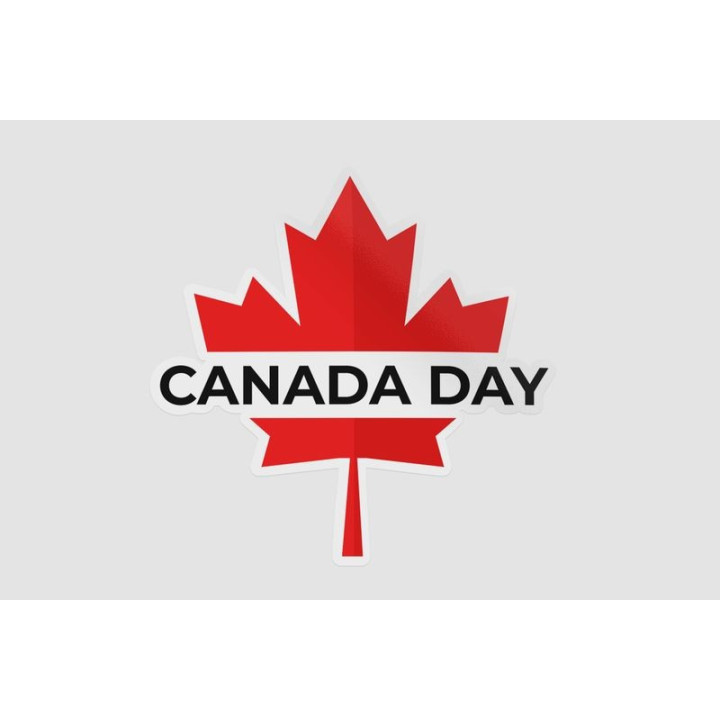 Canada Day Style 2 Sticker - DecalsHouse