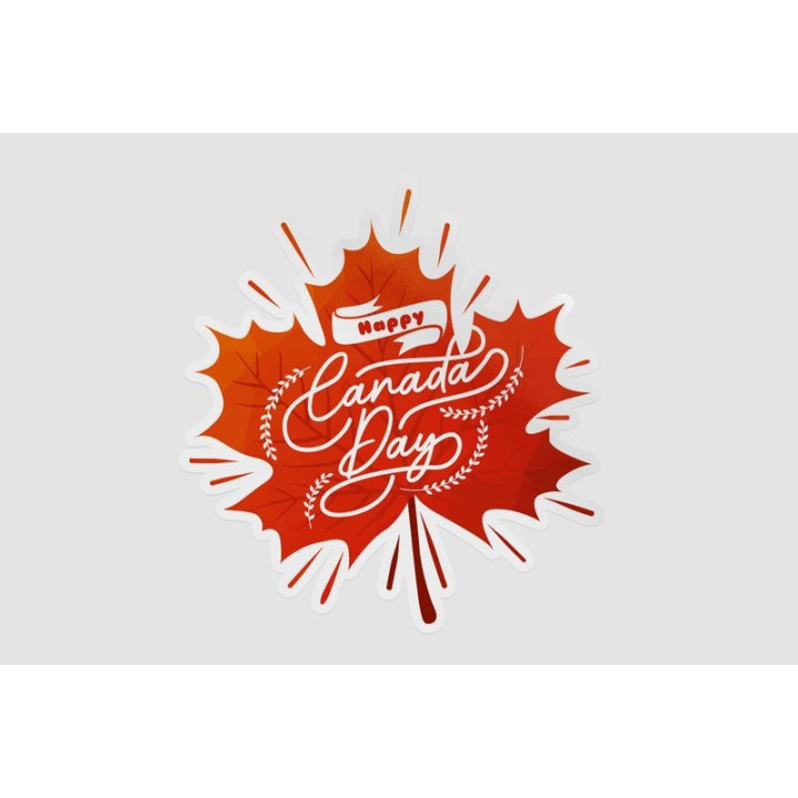 Canada Day Style 3 Sticker - DecalsHouse