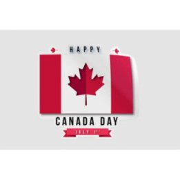 Canada Day Style 7 Sticker - DecalsHouse