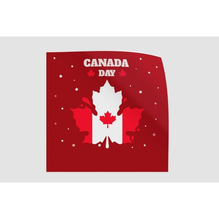 Canada Day Style 8 Sticker - DecalsHouse