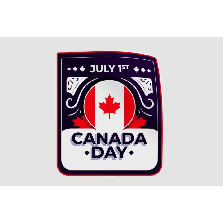 Canada Day Style 9 Sticker - DecalsHouse