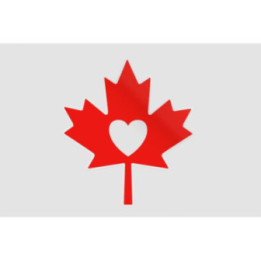 Canada Day With Maple Leaf Style 11 Sticker - DecalsHouse