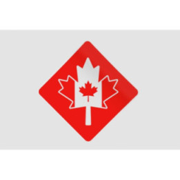 Canada Day With Maple Leaf Style 2 Sticker - DecalsHouse