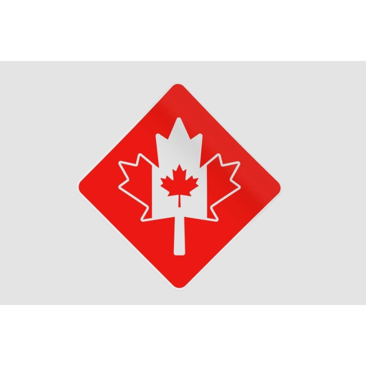Canada Day With Maple Leaf Style 2 Sticker - DecalsHouse