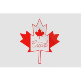 Canada Day With Maple Leaf Style 3 Sticker - DecalsHouse