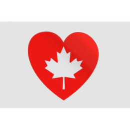 Canada Day With Maple Leaf Style 4 Sticker - DecalsHouse