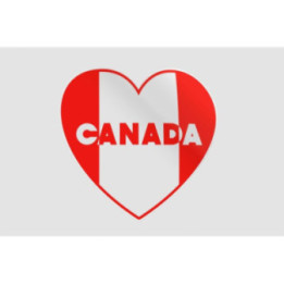 Canada Day With Maple Leaf Style 6 Sticker - DecalsHouse