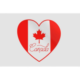 Canada Day With Maple Leaf Style 9 Sticker - DecalsHouse