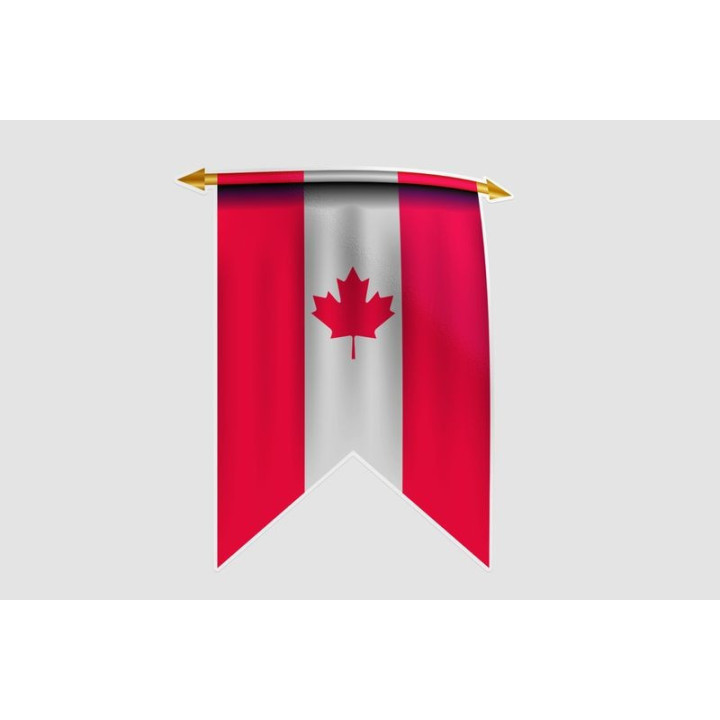 Canada Flag Style 14 Sticker - DecalsHouse